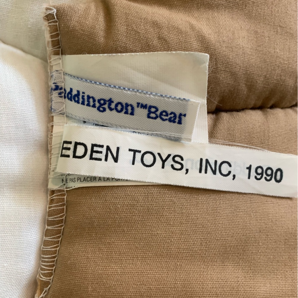 VTG Infantino Eden Toys Paddington Bear 🐻 2pc Sports ⚽️ ⚾️ Theme Wall Decor - Picture 8 of 10